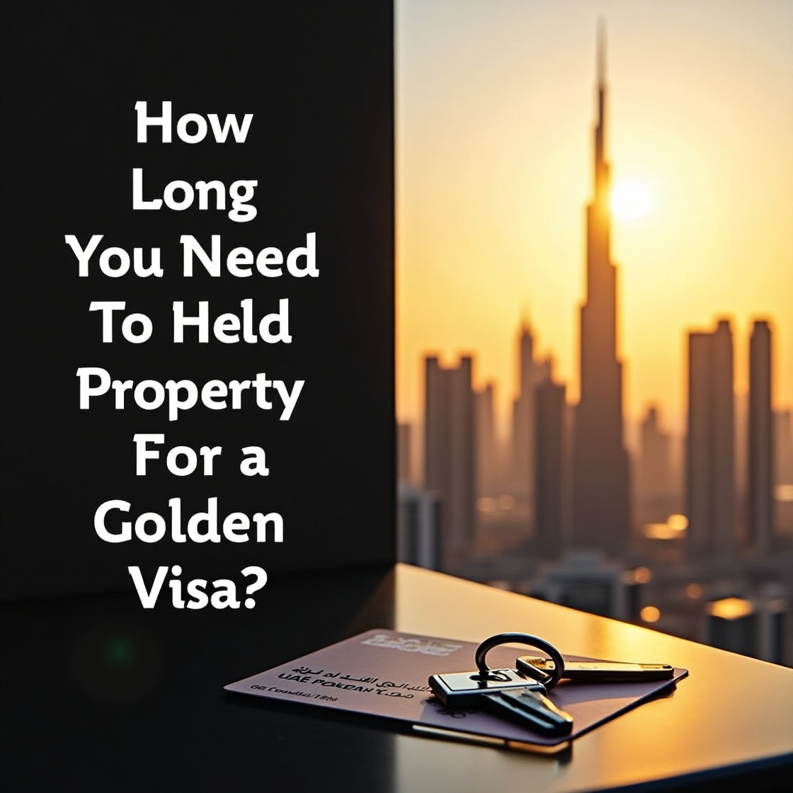 How Long Do You Need to Hold Property for a Golden Visa