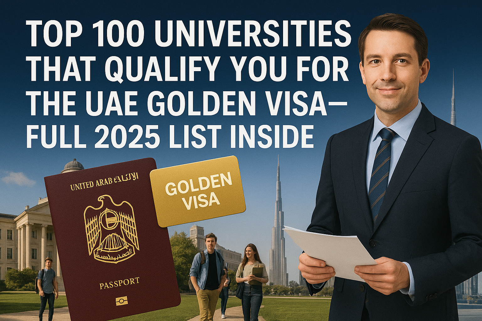 Top 100 Universities That Qualify You for the UAE Golden Visa—Full 2025 List Inside