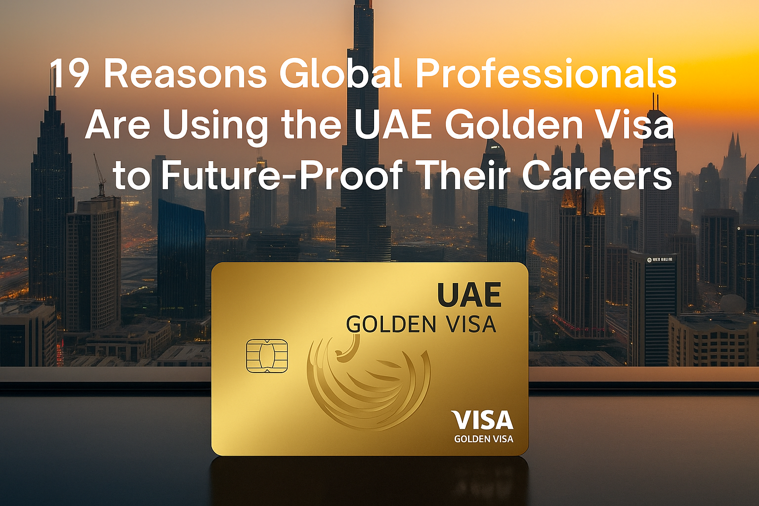 19 Reasons Global Professionals Are Using the UAE Golden Visa to Future-Proof Their Careers