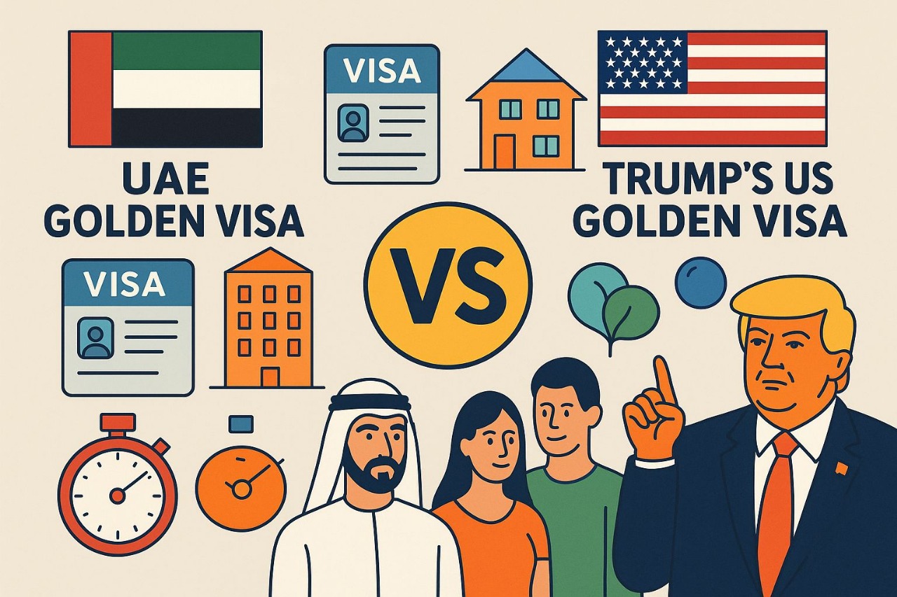 UAE Golden Visa vs Trump's US Golden Visa