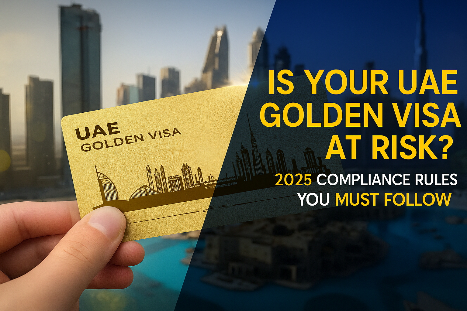 Is Your UAE Golden Visa at Risk 2025 Compliance Rules You Must Follow
