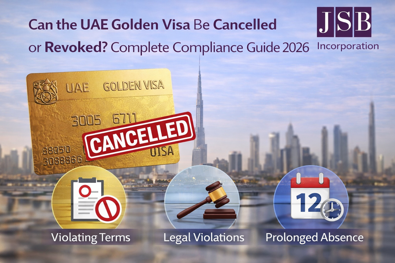 Can the UAE Golden Visa Be Cancelled or Revoked Complete Compliance Guide 2026