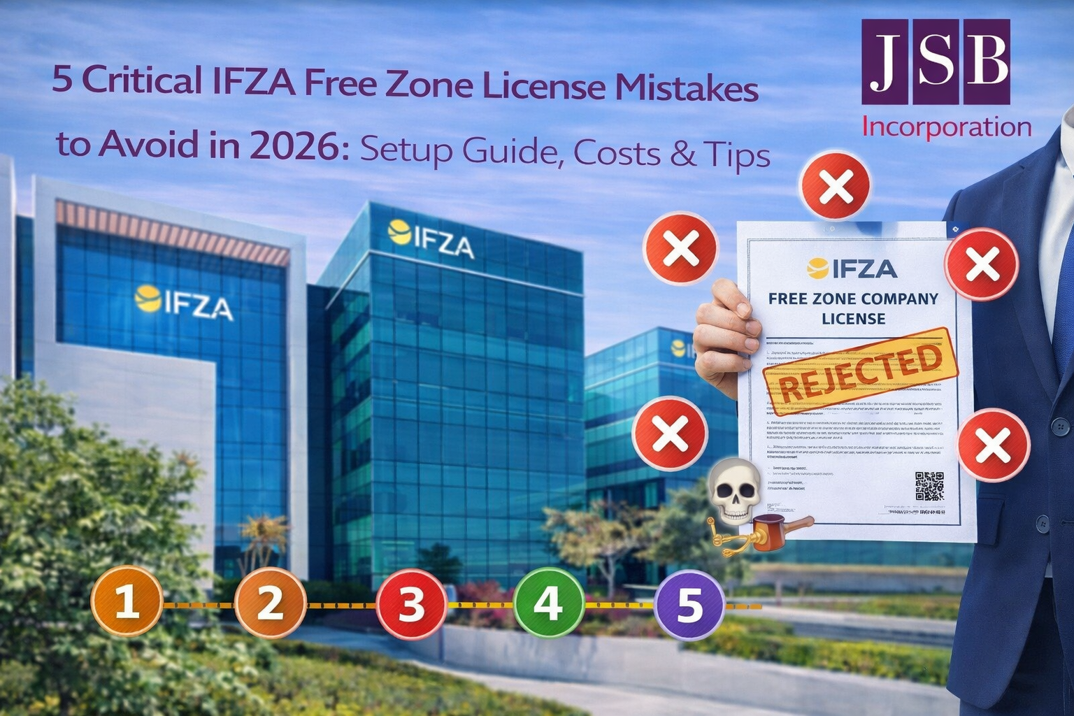 5 Critical IFZA Free Zone License Mistakes to Avoid in 2026 Setup Guide, Costs & Tips