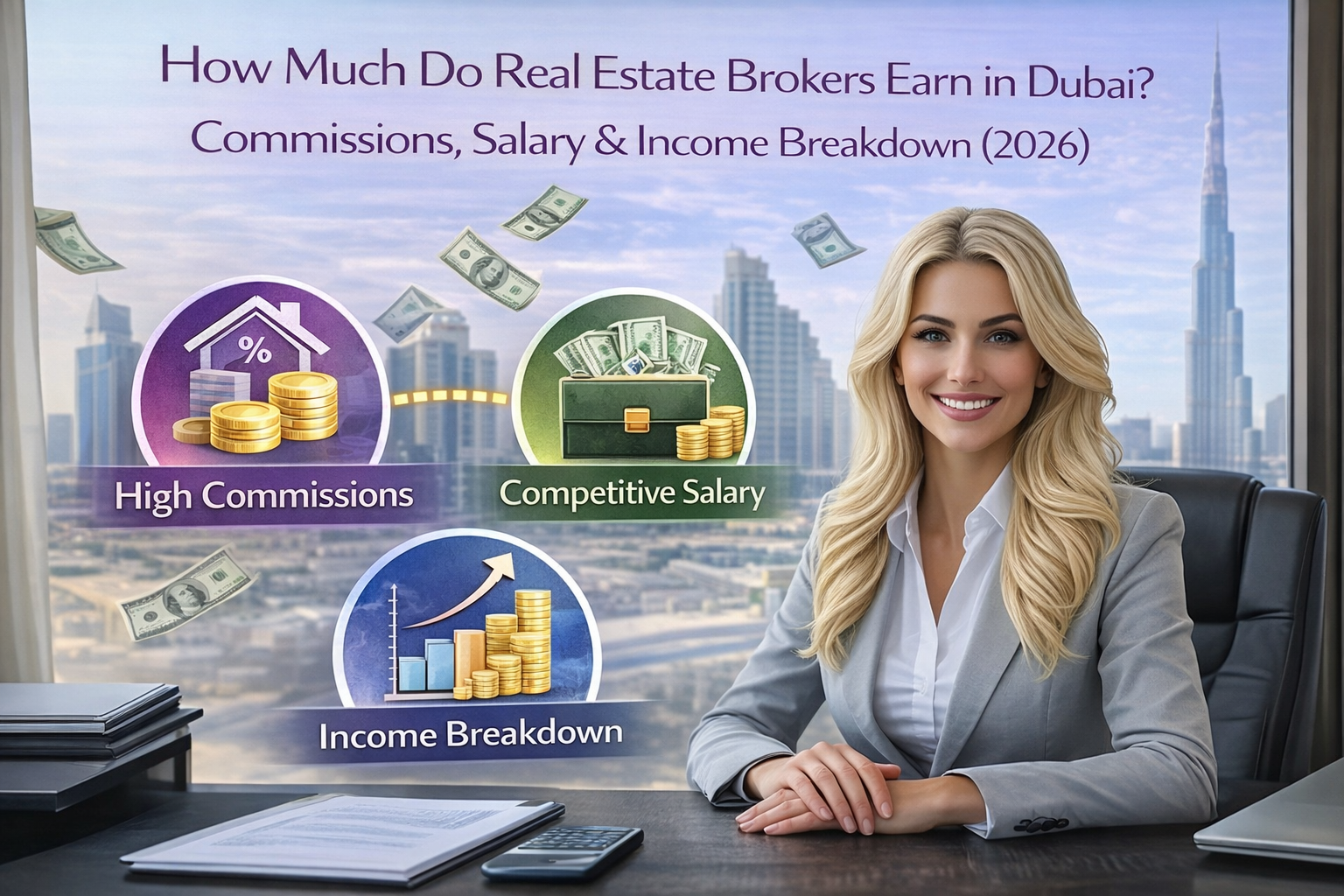 How Much Do Real Estate Brokers Earn in Dubai Commissions, Salary & Income Breakdown (2026)