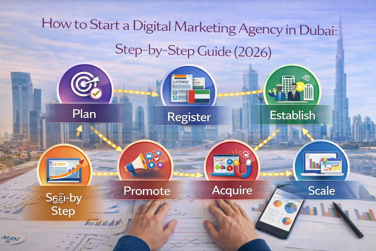 How to Start a Digital Marketing Agency in Dubai Step-by-Step Guide (2026)