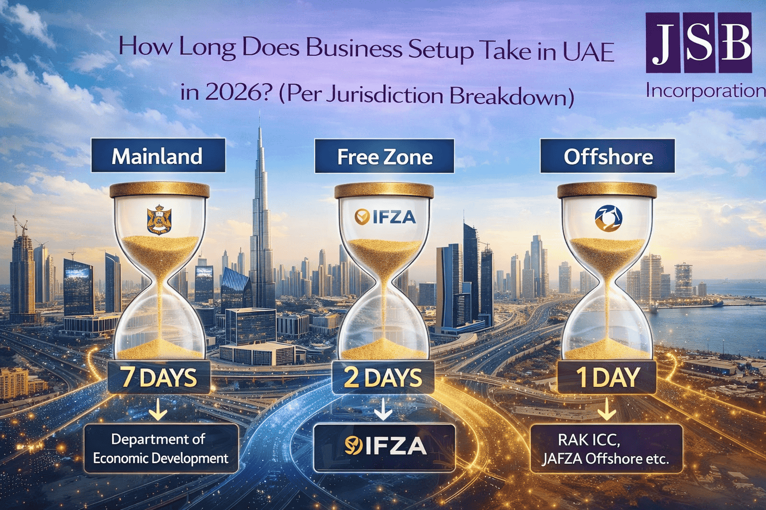 How Long Does Business Setup Take in UAE in 2026 (Per Jurisdiction Breakdown)