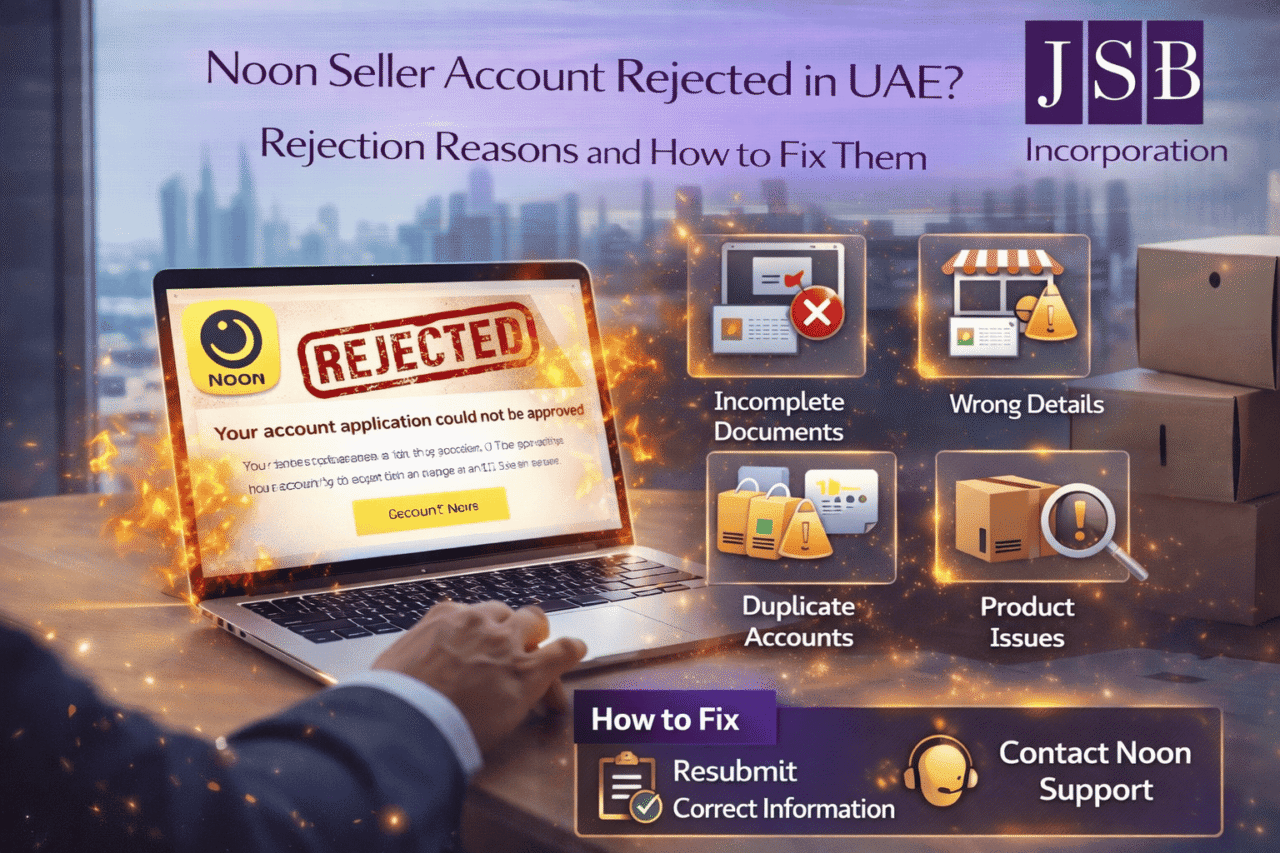 Noon Seller Account Rejected in UAE Rejection Reasons and How to Fix Them