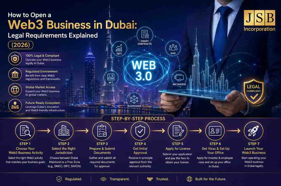 How to Open a Web3 Business in Dubai Legal Requirements Explained (2026)