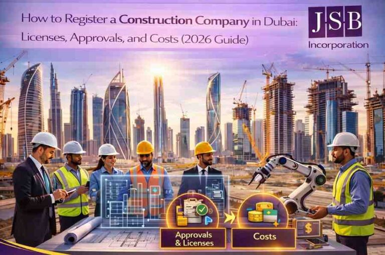 How to Register a Construction Company in Dubai Licenses, Approvals, and Costs (2026 Guide)