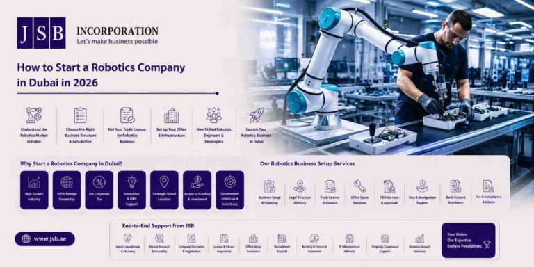 How to Start a Robotics Company in Dubai in 2026