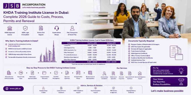 KHDA Training Institute License in Dubai Complete 2026 Guide to Costs, Process, Permits and Renewal
