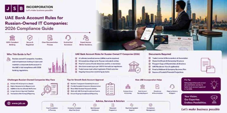 UAE Bank Account Rules for Russian-Owned IT Companies 2026 Compliance Guide