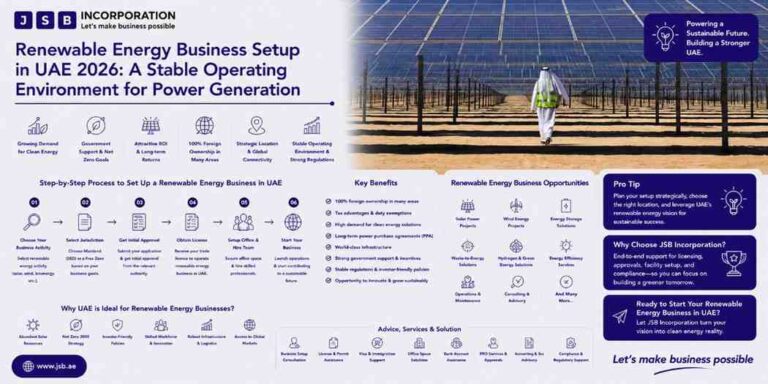 Renewable Energy Business Setup in UAE 2026 A Stable Operating Environment for Power Generation