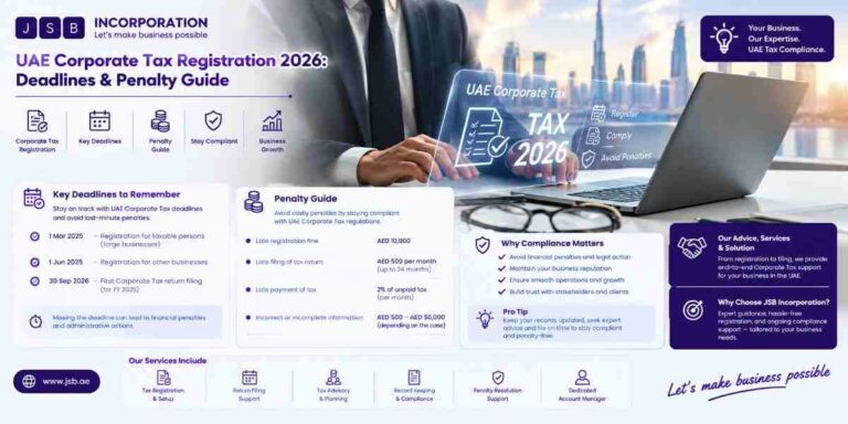 UAE Corporate Tax Registration 2026 Deadlines & Penalty Guide